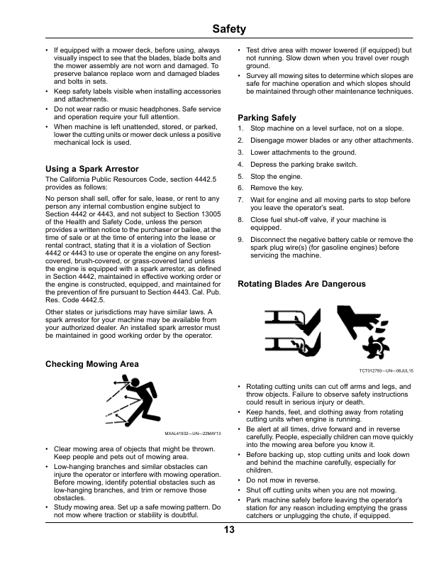John Deere 7500A, 8000A E-Cut Hybrid Fairway Mowers (North American) Operator’s Manual (OMUC10906) Workshop Guide
