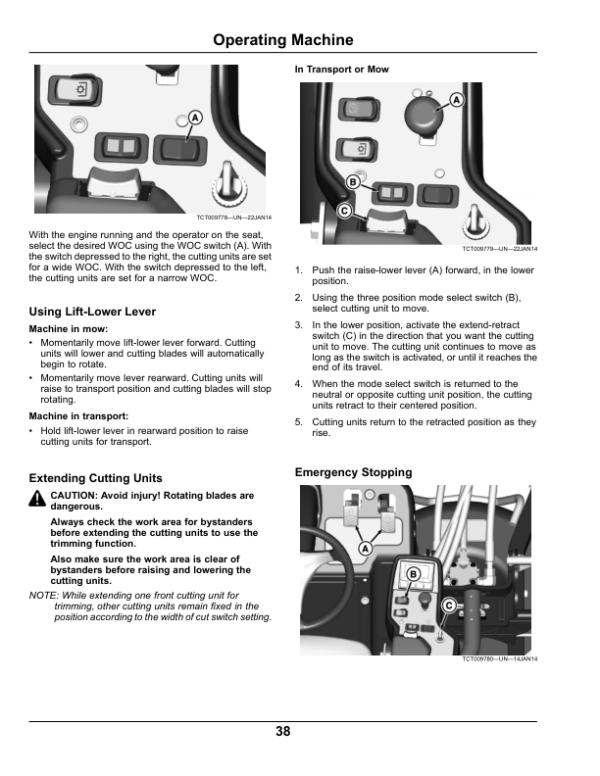 John Deere 7400A TerrainCut Trim, Surrounds Mower (North American) Operator’s Manual (OMUC10938) Workshop Guide