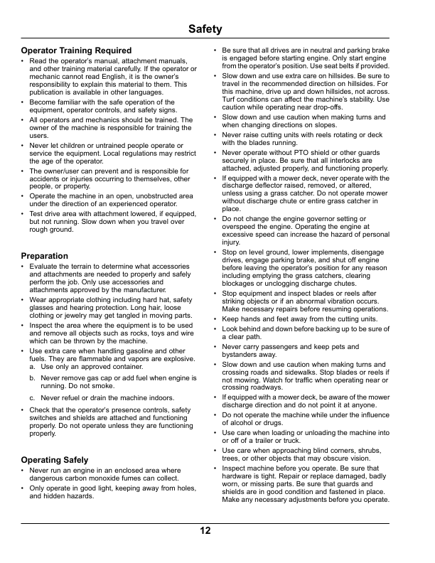 John Deere 9009A TerrainCut Rough Mower (020001-) (North America Edition) Operator’s Manual (OMUC11045) Workshop Guide
