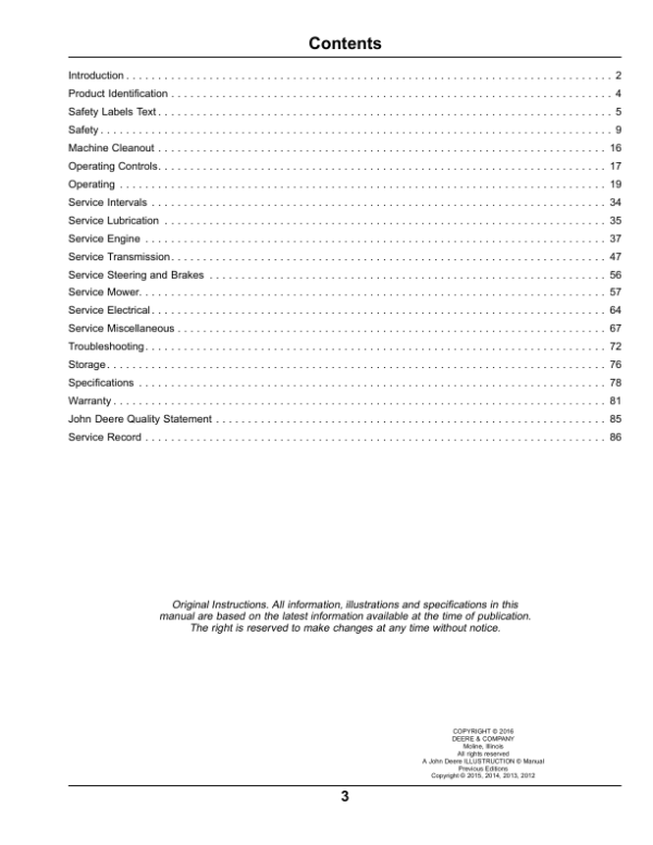 John Deere 648R, 652R, 652R EFI, 661R, & 661R EFI QuikTrakPro (North America) (050001-) Operator’s Manual (OMUC12032E) Workshop Guide
