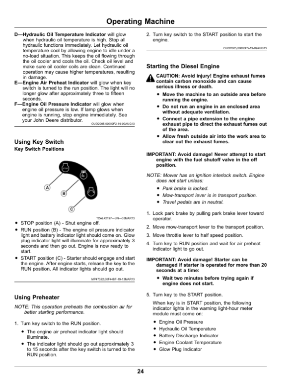 John Deere 2653B PrecisionCut Trim & Surrounds Mowers Operator’s Manual (OMUC15117) Workshop Guide