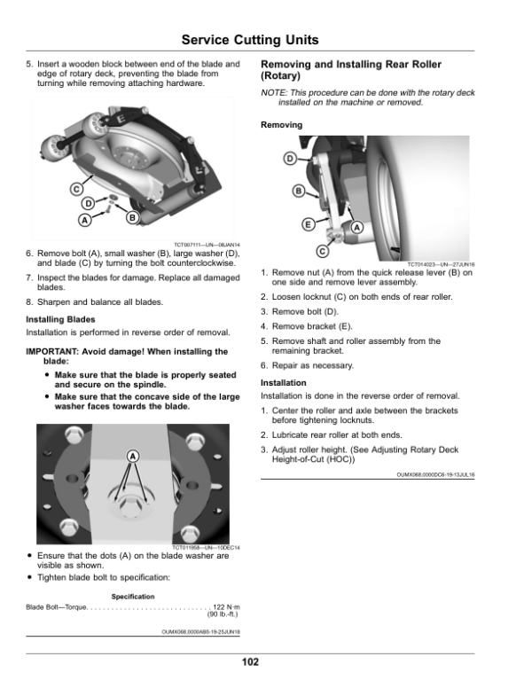 John Deere 7500A, 7700A, 8700A (050001-), 8900A (020001-) PrecisionCut Fairway Mowers & 8800A (050001-) TerrainCut Rough Mowers Operator’s Manual (OMUC15686) Workshop Guide
