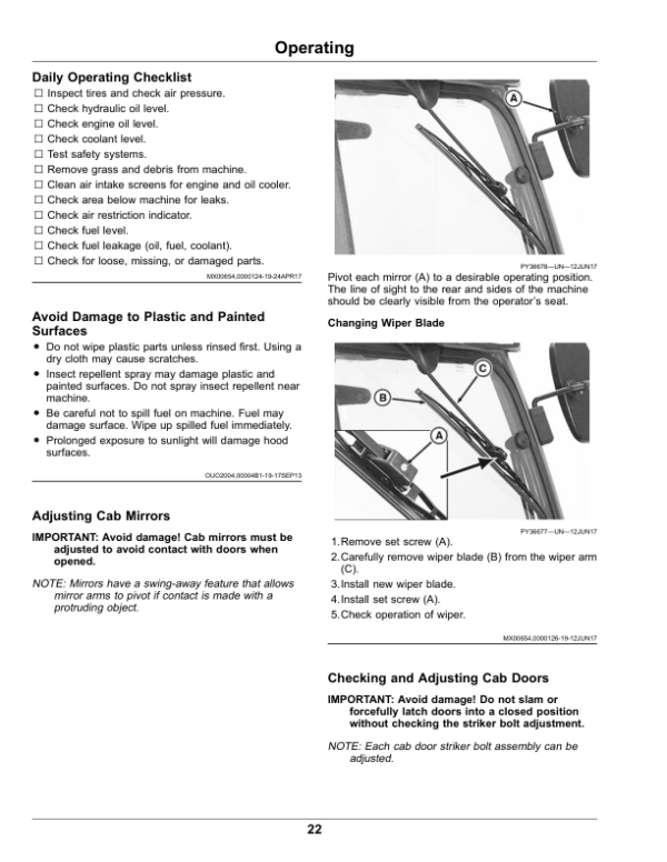 John Deere 1505 & 1515 Professional Lawn Mowers Operator’s Manual (OMUC16358) Workshop Guide