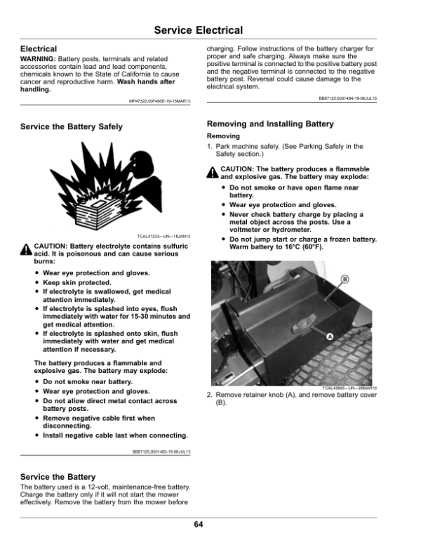 John Deere 648R, 652R, 652R EFI, 661R & 661R EFI QuikTrak Mowers (North America) (060001-) Operator’s Manual (OMUC16484E) Workshop Guide