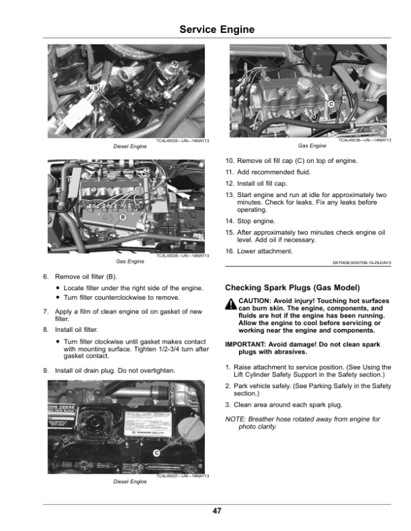 John Deere 2020A, 2030A ProGator Utility Vehicle (North American)S/n 100001- Operator’s Manual (OMUC16814) Workshop Guide