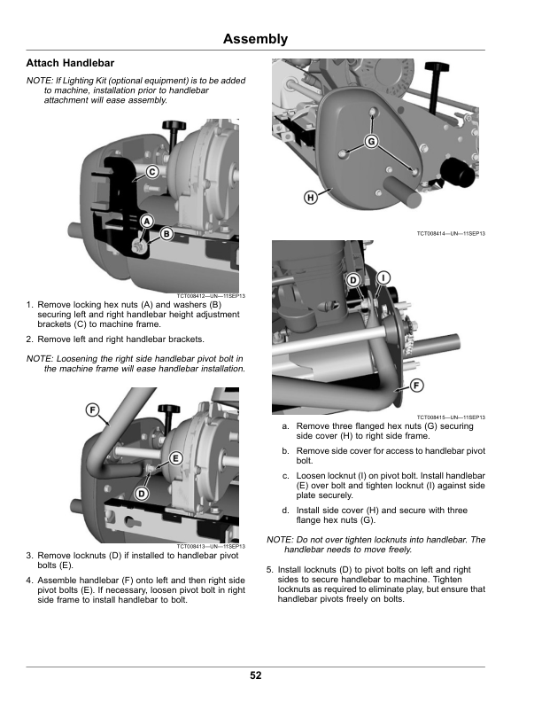 John Deere 180SL, 220SL, 260SL PrecisionCut Walk Greens Mowers Operator’s Manual (OMUC17236) Workshop Guide