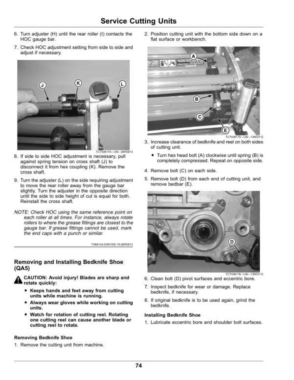 John Deere 6080A, 6500A, 6700A PrecisionCut Fairway Mowers Operator’s Manual (OMUC18169) Workshop Guide