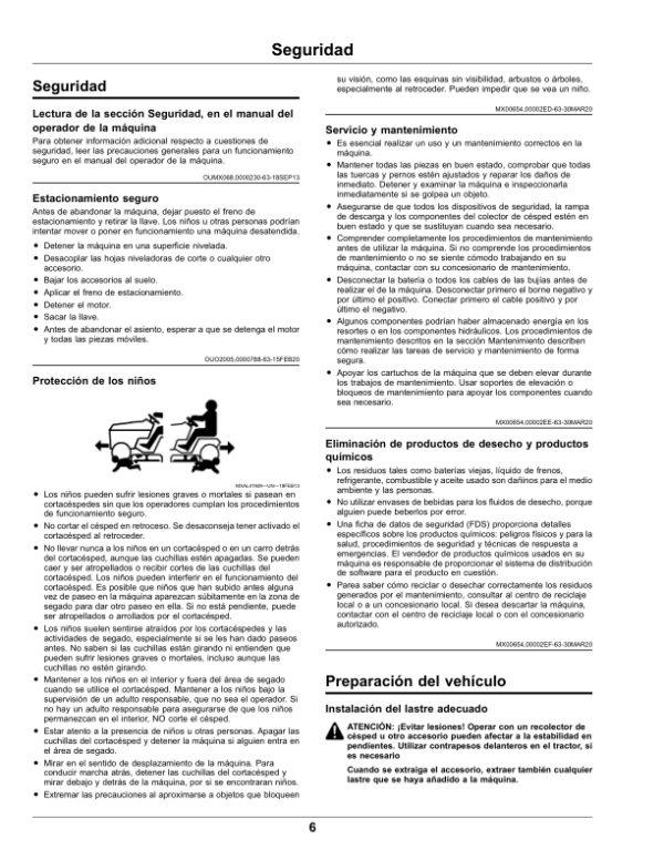 John Deere 2-Bag Material Collection System for 42-, 48-Inch Edge Mower Decks (Export Edition) Operator’s Manual (OMUC18487) Workshop Guide