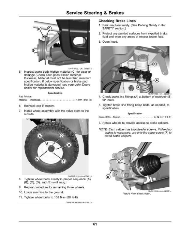 John Deere HPX815E Gator Utility Vehicles Operator’s Manual (OMUC18681) Workshop Guide