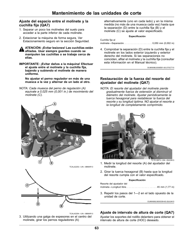 John Deere 2653B PrecisionCut Trim, Surrounds Mower (Serial Number 130001-) (North American) Operator’s Manual (OMUC19498) Workshop Guide