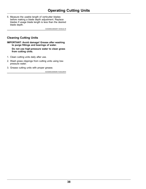 John Deere 2500B PrecisionCut, 2500E E-Cut HybridRiding Greens Mower (North American) Operator’s Manual (OMUC19518) Workshop Guide