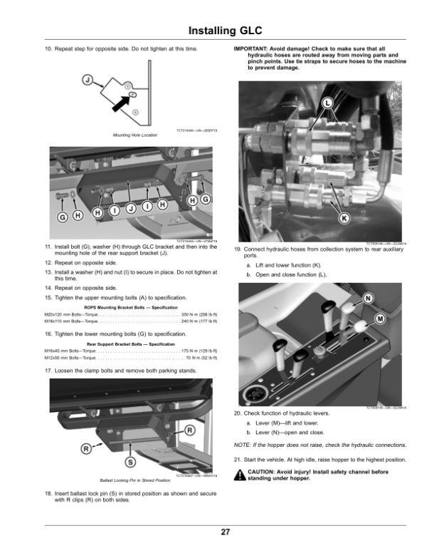 John Deere GLC1500 Grass & Leaf Collection Systems Operator’s Manual (OMUC19615) Workshop Guide