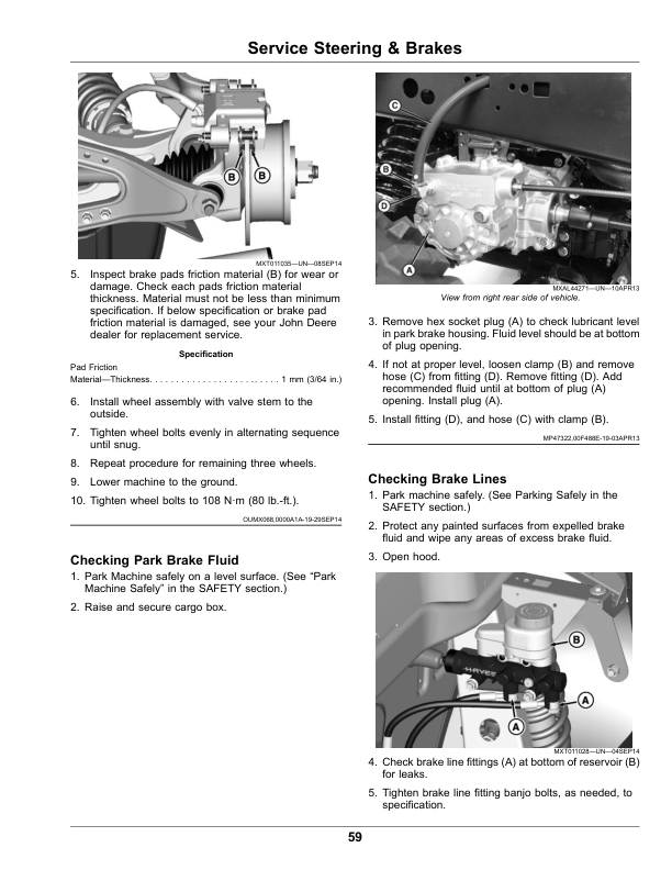 John Deere M-Gator A3-T Utility Vehicles Operator’s Manual (OMUC20180) Workshop Guide