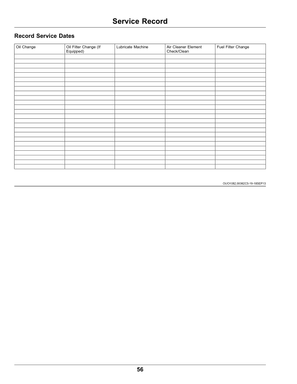 John Deere 1200A Bunker Rake (North American) Operator’s Manual (OMUC20210) Workshop Guide