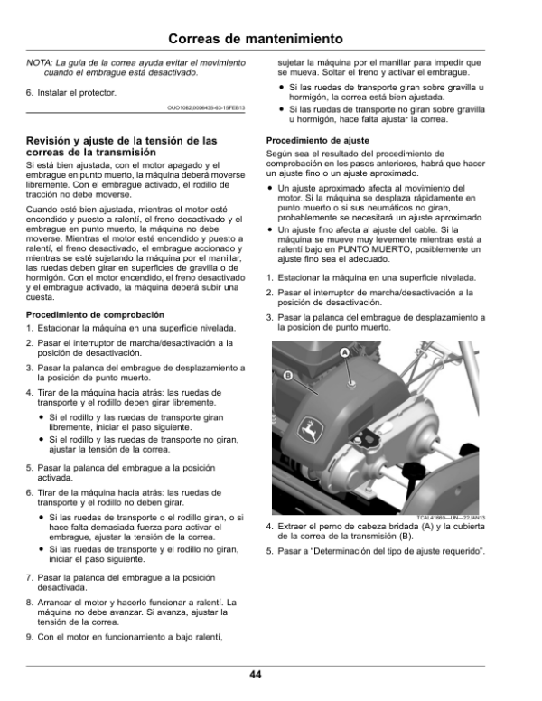 John Deere 180SL, 220SL, 260SL PrecisionCut Walk Greens Mower (North American) Operator’s Manual (OMUC20545) Workshop Guide