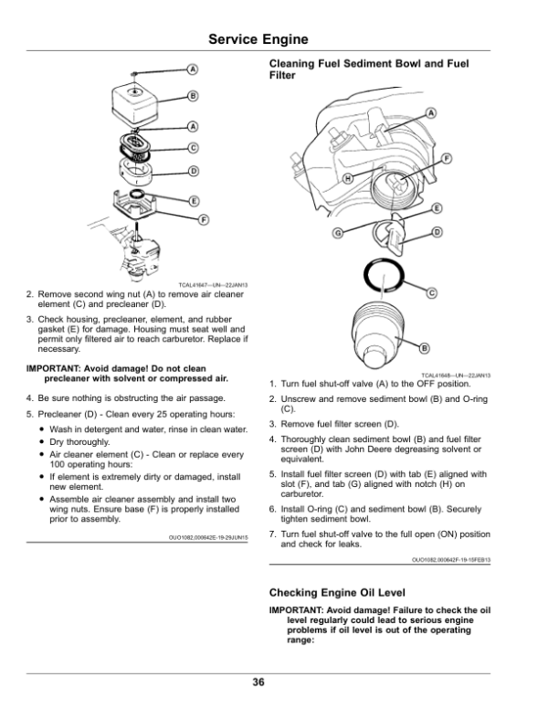John Deere 180SL, 220SL, 260SL PrecisionCut Walk Greens Mower Operator’s Manual (OMUC20606) Workshop Guide