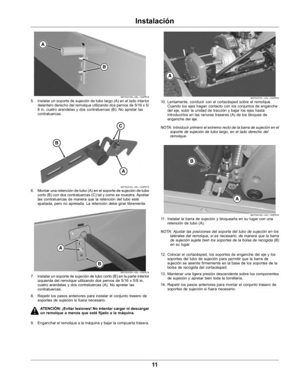 John Deere Walk Greens Mower Trailer (North American) Operator’s Manual (OMUC20736) Workshop Guide