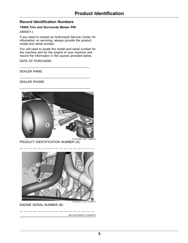 John Deere 7400A TerrainCut Trim, Surrounds Mower Operator’s Manual (OMUC21640) Workshop Guide