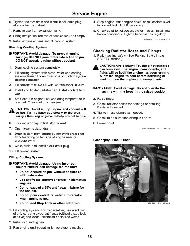 John Deere 9009A TerrainCut Rough Mower (045001-050000) (Export Edition) Operator’s Manual (OMUC21750) Workshop Guide