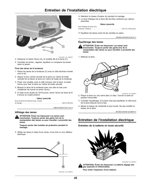 John Deere TractorsX106, X126, X166 (Export Edition) Operator’s Manual (OMUC23940) Workshop Guide