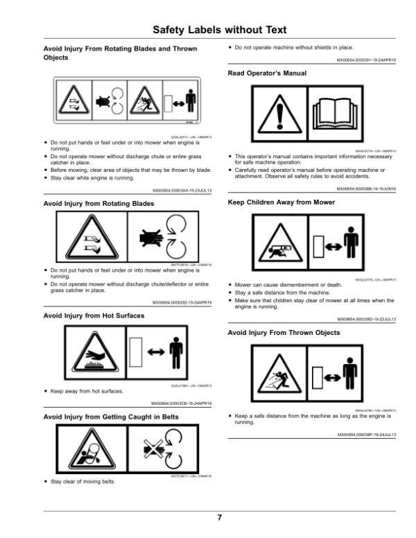 John Deere 92H, 107S, 107H SABO Lawn Tractors Operator’s Manual (OMUC23960) Workshop Guide