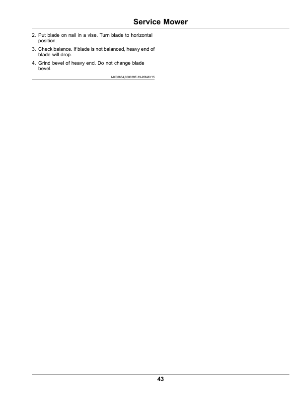 John Deere W36M, W48M Commercial Walk Behind Mower (020001-) Operator’s Manual (OMUC24812E) Workshop Guide