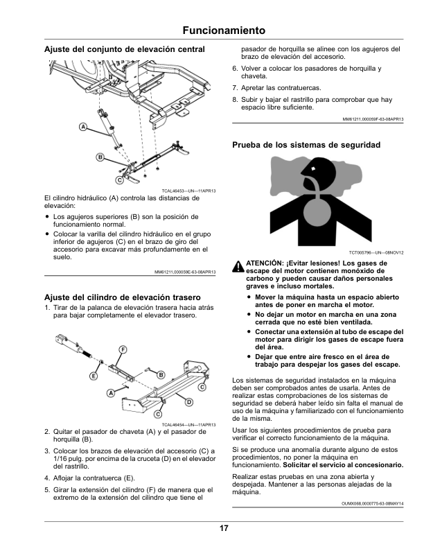 John Deere 1200 Hydro Bunker Rake (Serial Number 120001-) (North American) Operator’s Manual (OMUC24823) Workshop Guide