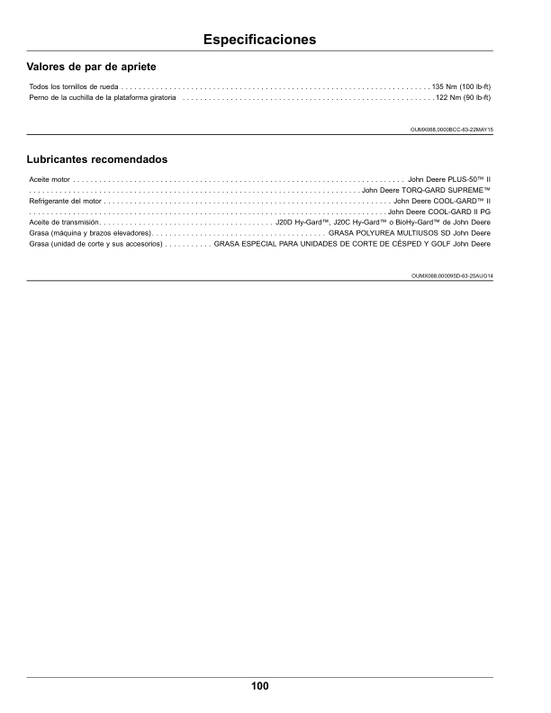 John Deere 9009A TerrainCut Rough Mower (050001-) (North America Edition) Operator’s Manual (OMUC24989) Workshop Guide