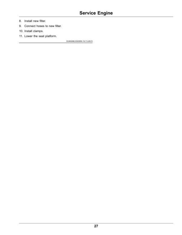John Deere 1200H Hydro Bunker Rake Operator’s Manual (OMUC25079) Workshop Guide
