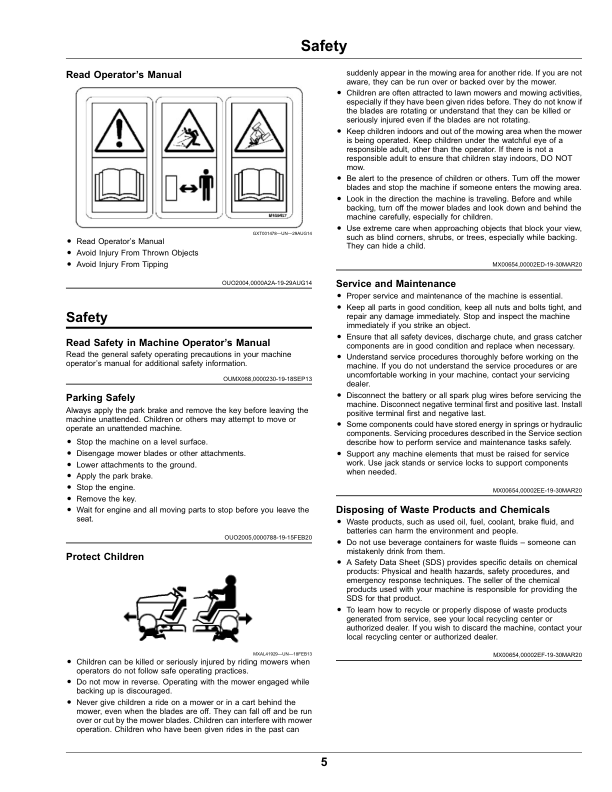John Deere Rear Material Collection System for ZTrak Mowers (Export Edition) Operator’s Manual (OMUC26358) Workshop Guide