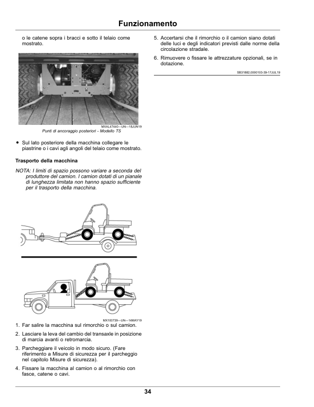 John Deere TS Gator Utility Vehicles (Serial No. 160001-) (Export Edition) Operator’s Manual (OMUC26456) Workshop Guide