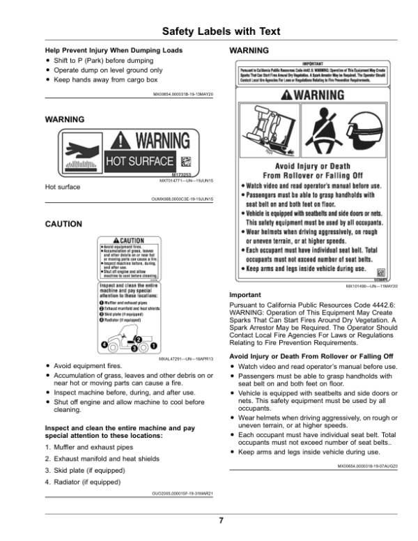 John Deere HPX815E Gator Utility Vehicles (040001-) (North America) Operator’s Manual (OMUC26651) Workshop Guide