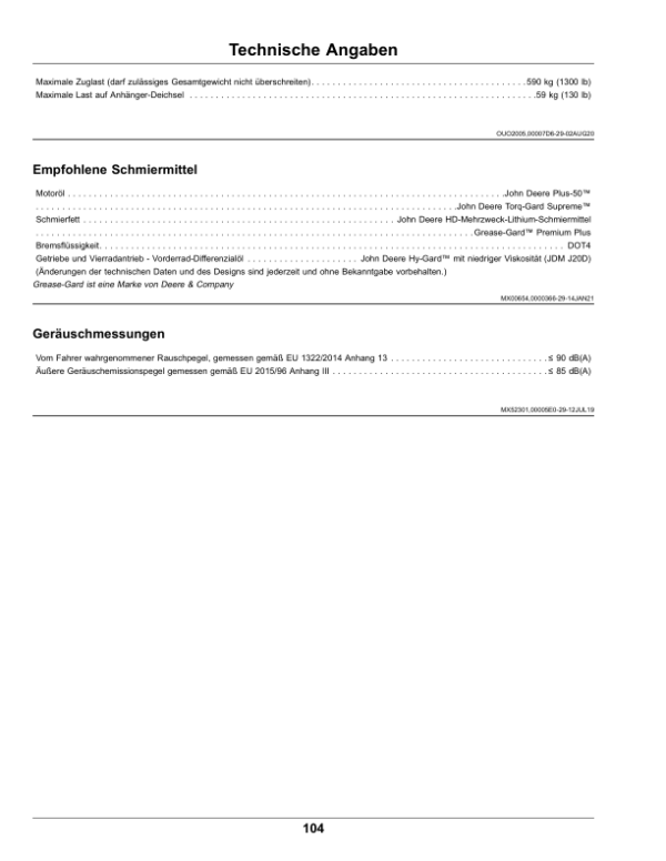John Deere HPX815E Gator Utility Vehicles(Serial No. 050001-)(Export) (050001-) (Export Edition) Operator’s Manual (OMUC26795) Workshop Guide