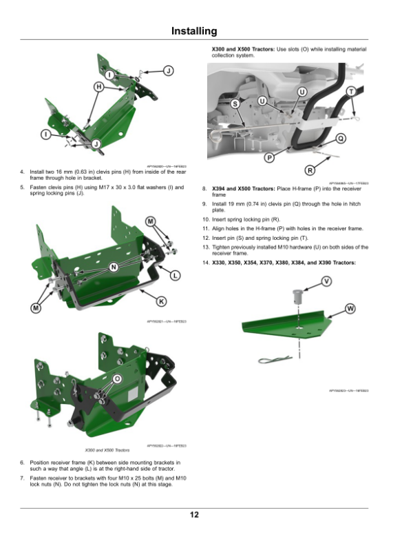 John Deere 2-Bag Material Collection System for Select Series Tractors (North American) Operator’s Manual (OMUC28146) Workshop Guide
