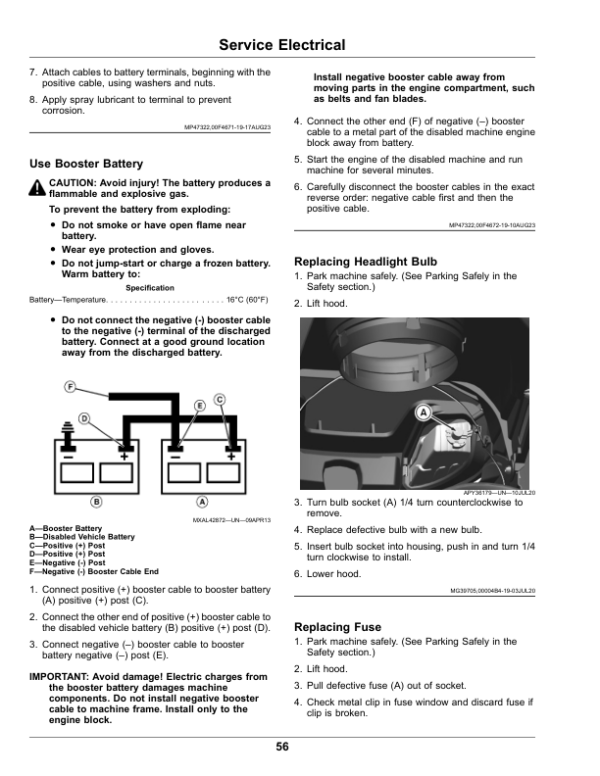 John Deere S220 (010001-), S240 (880001-900000) Riding Lawn Tractors (North American) Operator’s Manual (OMUC28812) Workshop Guide