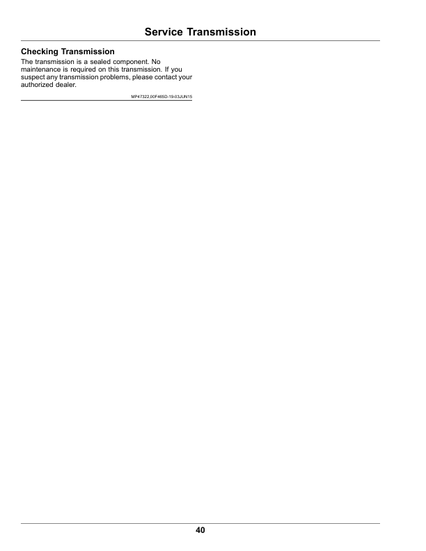 John Deere Select Series Tractor X350R (130001-) (Export Edition) Operator’s Manual (OMUC29738E) Workshop Guide