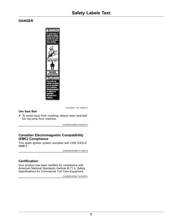 John Deere 2700 PrecisionCut, 2700 E-Cut Hybrid, 2750 PrecisionCut, 2750 E-Cut Hybrid Triplex Mower (040001-) (Export Edition) Operator’s Manual (OMUC30007) Workshop Guide