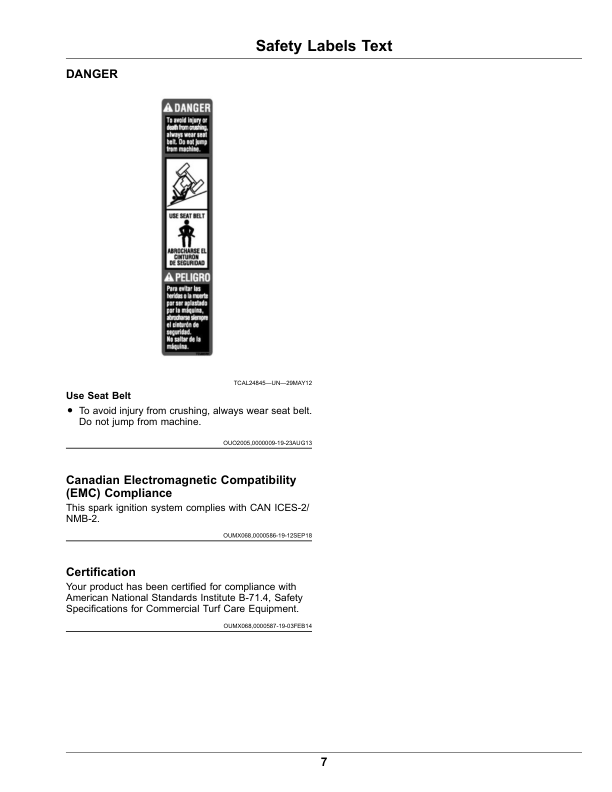 John Deere 2700 PrecisionCut, 2700 E-Cut Hybrid, 2750 PrecisionCut, 2750 E-Cut Hybrid Triplex Mower (040001-) (Export Edition) Operator’s Manual (OMUC30007) Workshop Guide