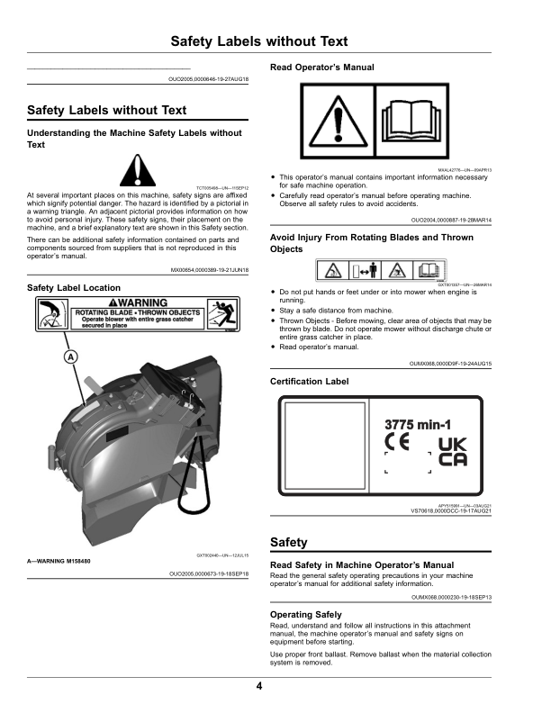 John Deere 54-, 60-Inch High Capacity PowerFlow X900 Signature Series Tractors (54HC 120001-) (60HC 080001-) (Export Edition) Operator’s Manual (OMUC31236E) Workshop Guide