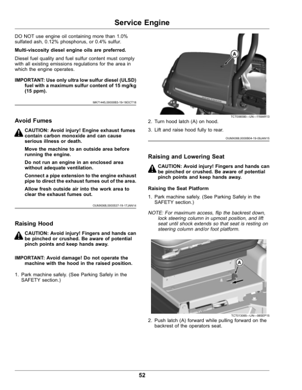 John Deere 7400A TerrainCut Trim, Surrounds Mower (100001-) (North American) Operator’s Manual (OMUC31865E) Workshop Guide