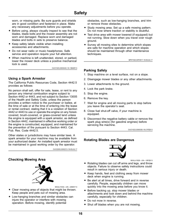 John Deere TerrainCut Front Mowers 1550, 1570, 1575, 1580, 1585 Series (Serial No 100001-) (North American) Operator’s Manual (OMUC33129E) Workshop Guide