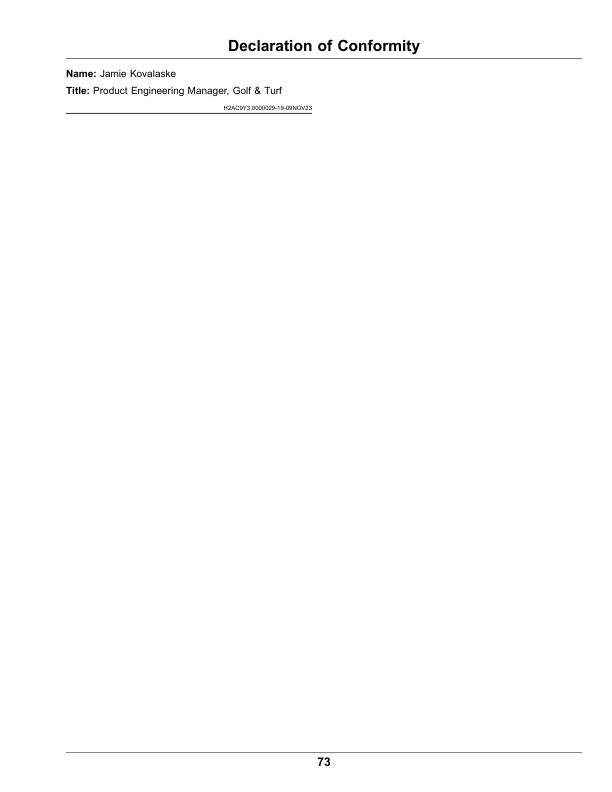 John Deere 180SL, 220SL, 260SL PrecisionCut Walk Greens Mower Serial Number 130001- Operator’s Manual (OMUC33520) Workshop Guide