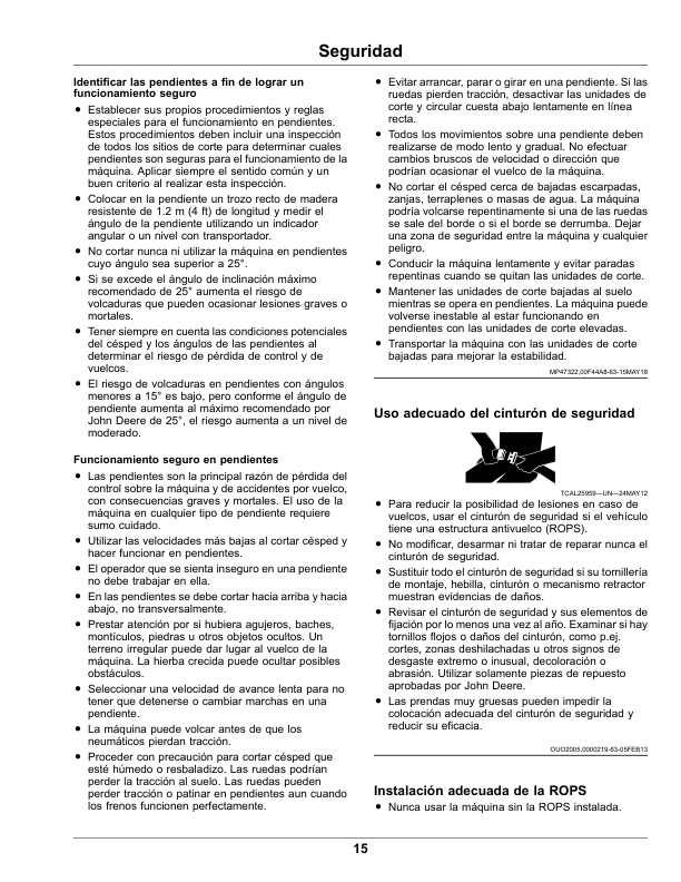 John Deere 7400A TerrainCut Trim, Surrounds Mower (110001-) (Export) Operator’s Manual (OMUC33793) Workshop Guide