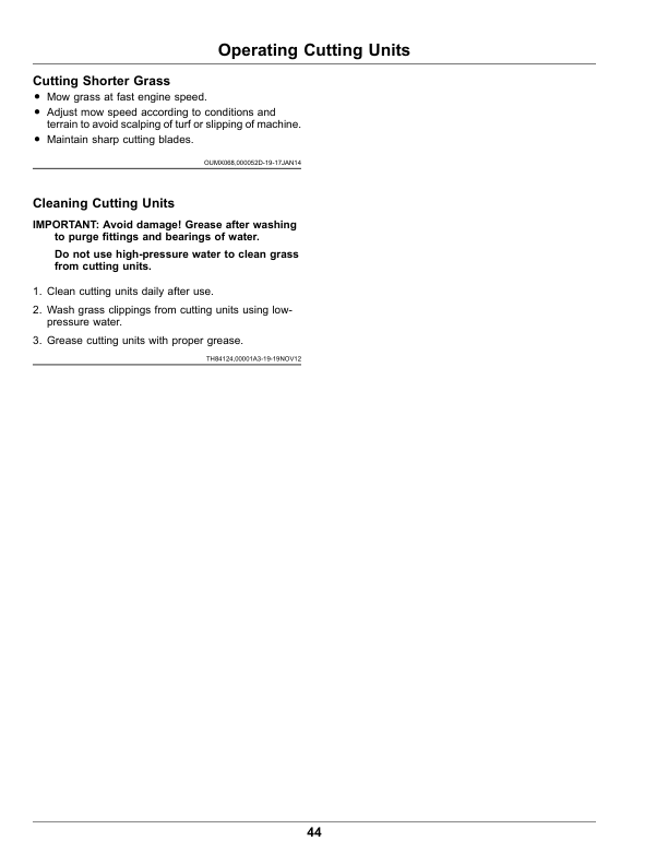 John Deere 7400A TerrainCut Trim, Surrounds Mower (110001-) Operator’s Manual (OMUC34866) Workshop Guide