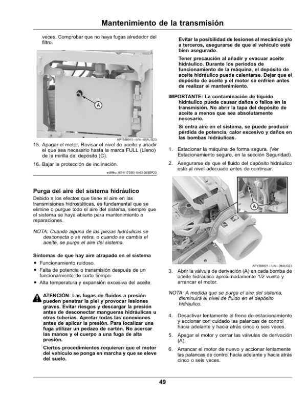 John Deere QuikTrak E Series (010001-) (North American), Multi-Lingual Document Eng/Spa Operator’s Manual (OMUC35288) Workshop Guide