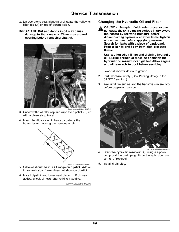 John Deere 1600 Turbo TerrainCut Wide-Area Mower (690001-) (Export Edition) Operator’s Manual (OMUC37621) Workshop Guide