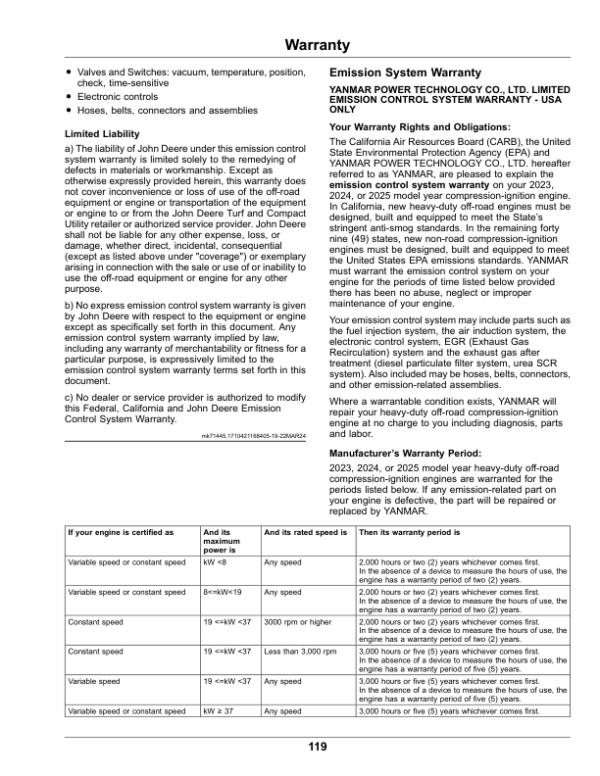 John Deere PrecisionCut 2400, 2550, E-Cut Hybrid 2550 Triplex Mowers Serial Number 60001- Operator’s Manual (OMUC37976E) Workshop Guide