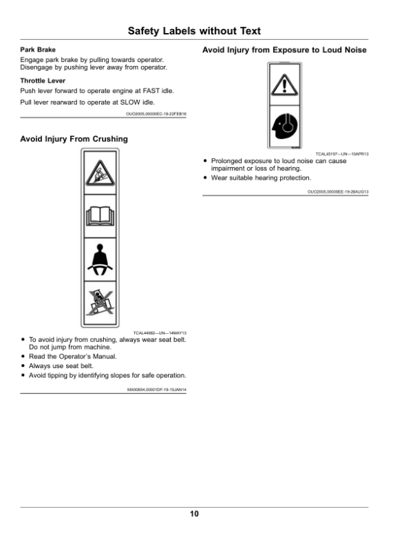 John Deere PrecisionCut 2653B Trim, Surrounds Mower Serial Number 180001- Operator’s Manual (OMUC38048) Workshop Guide