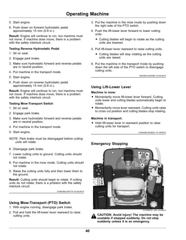 John Deere 9009A TerrainCut Rough Mower (100001-) (European Edition) Operator’s Manual (OMUC39974) Workshop Guide