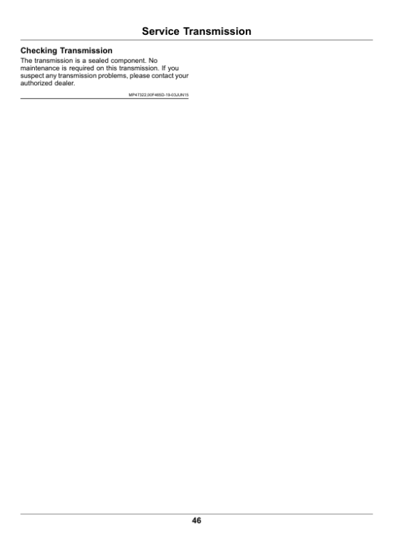 John Deere Select Series Tractor X350R Serial Number 190001- Operator’s Manual (OMUC40040) Workshop Guide